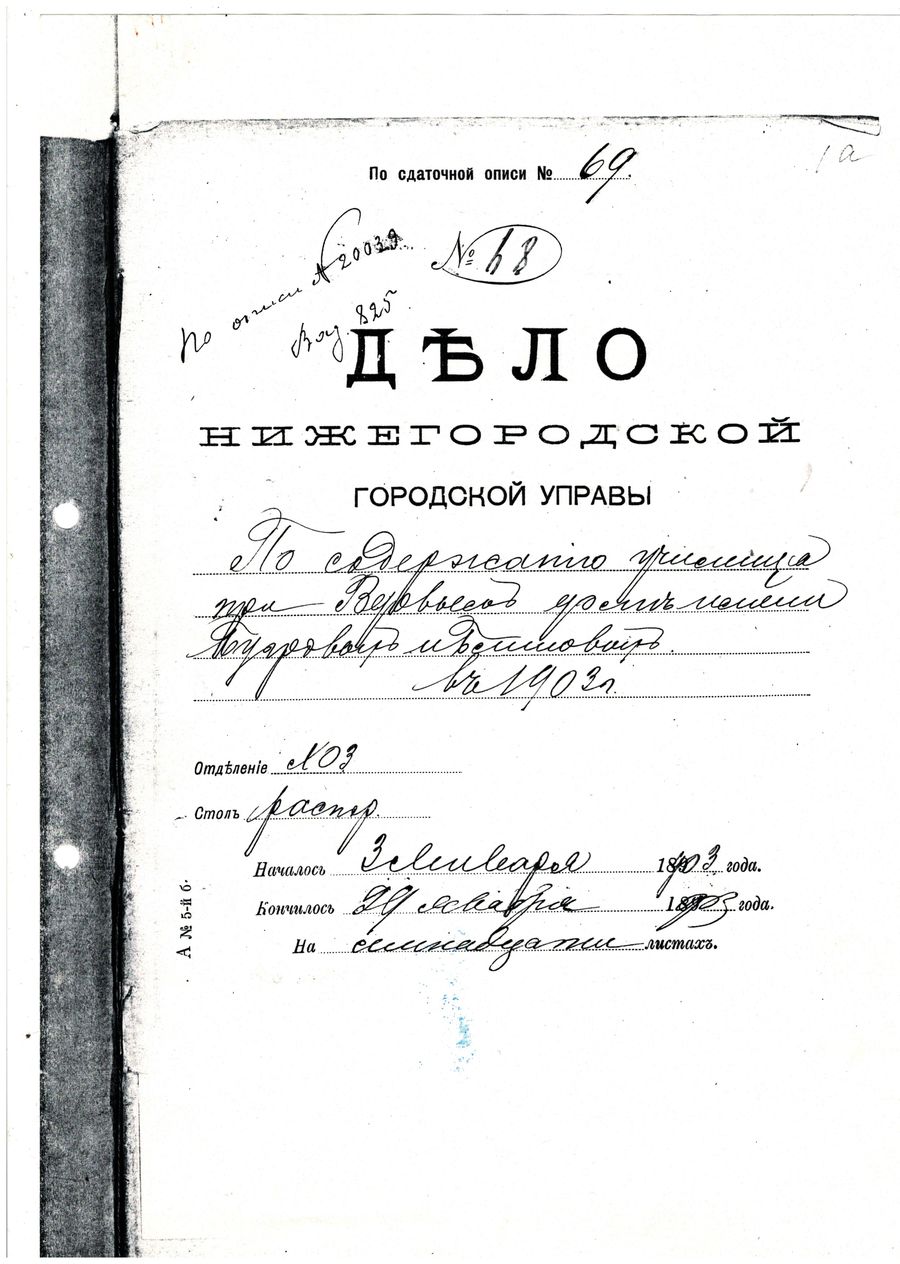 01_Дело Нижегородского городской управы